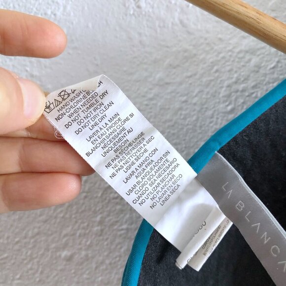 LA BLANCA Earth Goddess Halter Bikini Top Size 2 - Picture 6 of 8